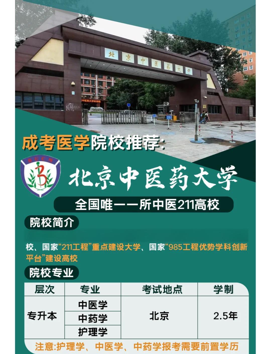 北京中医大学简介
